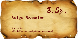 Balga Szabolcs névjegykártya